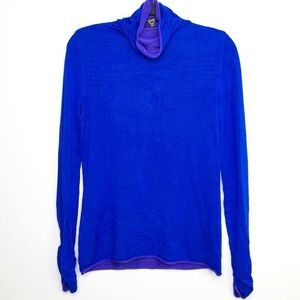 𝅺CUPIO cobalt blue turtleneck sweater